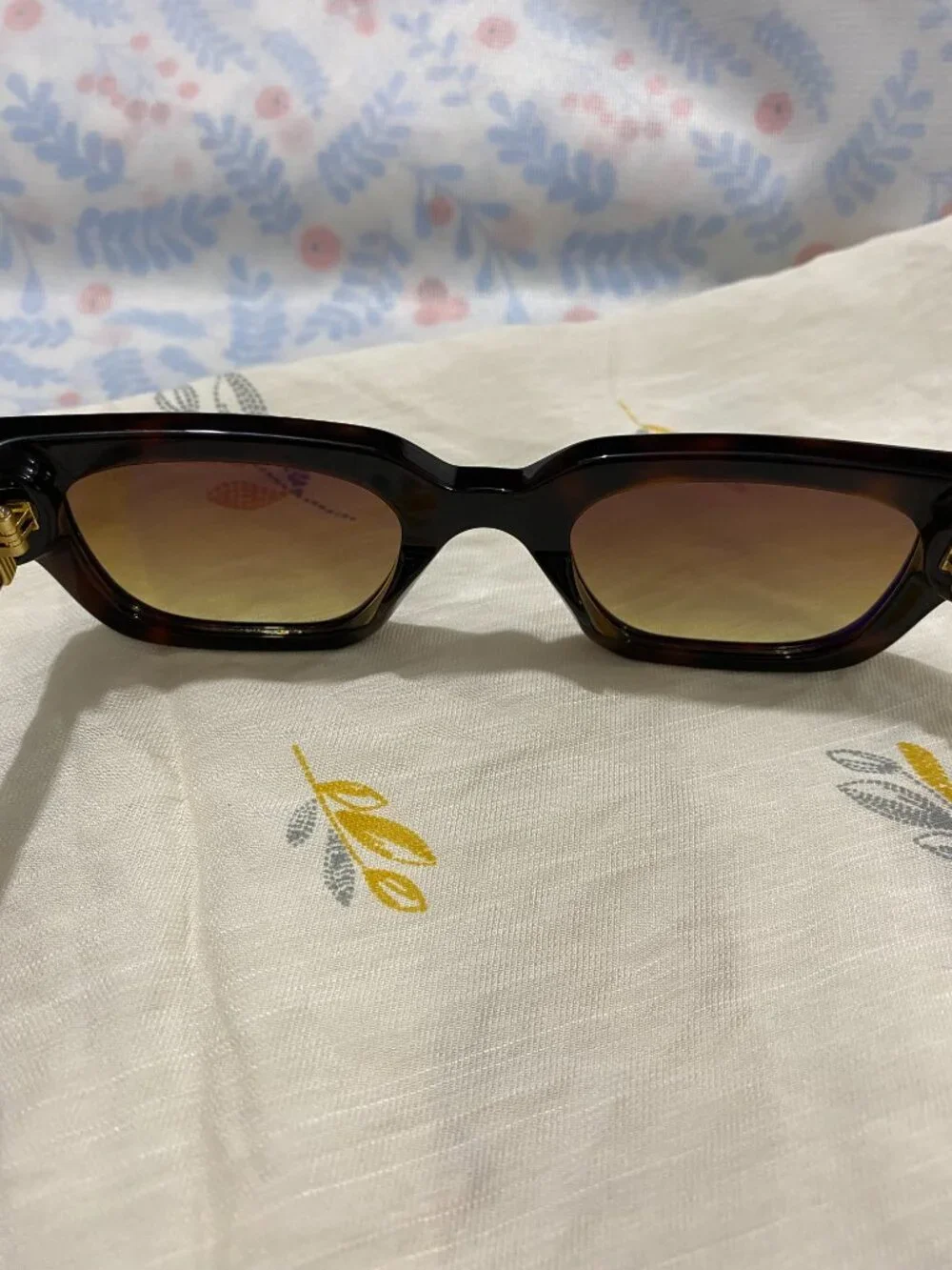 AMIRI Square-Frame Sunglasses with Brown Gradient Lenses
